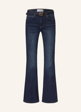 Pinko Jeansy Flared Flora blau