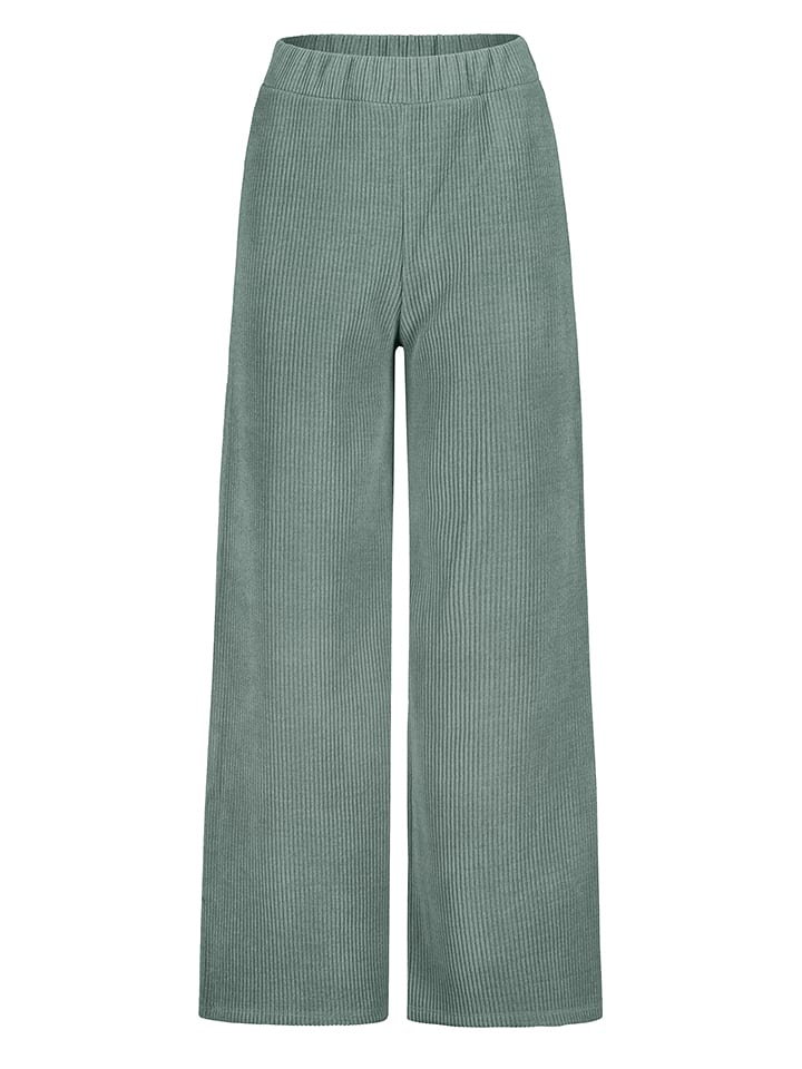 Sublevel Spodnie sztruksowe w kolorze zielonym