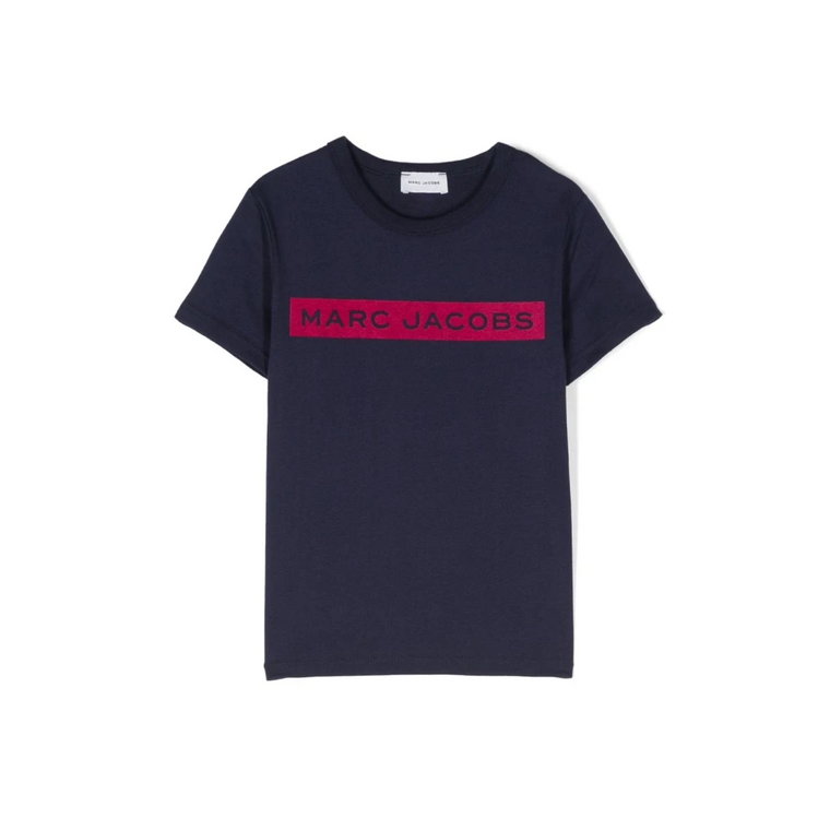 Stylowa granatowa bawełniana koszulka chłopięca Marc Jacobs