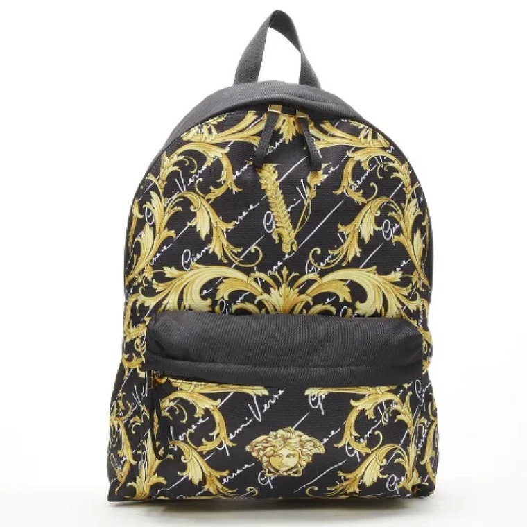 Pre-owned Nylon backpacks Versace Pre-owned