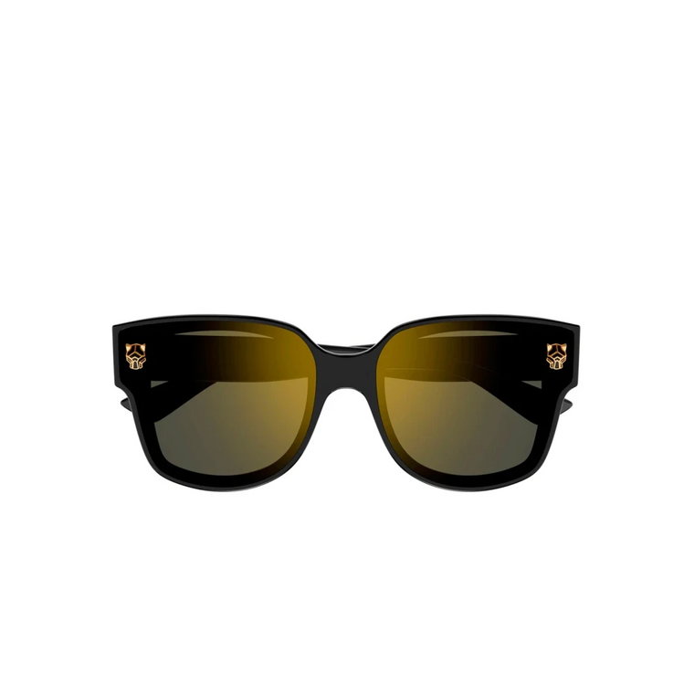 Modne okulary przeciwsłoneczne z lustrzanymi soczewkami Cartier