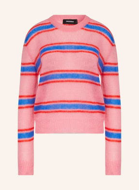 dsquared2 Sweter Z Dodatkiem Moheru rosa