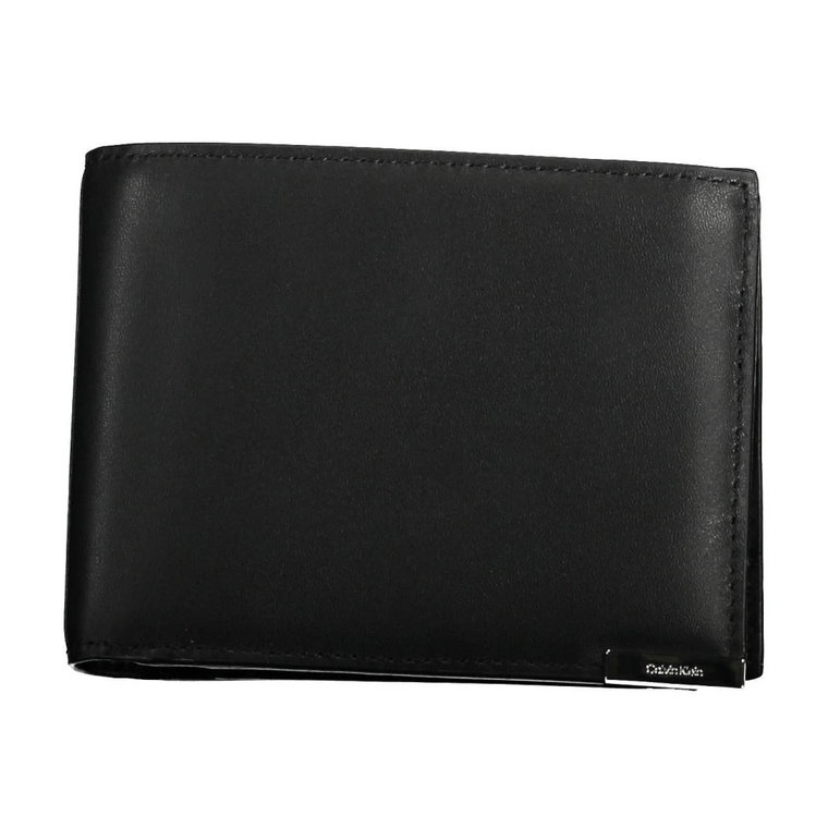 Black Leather Wallet Calvin Klein