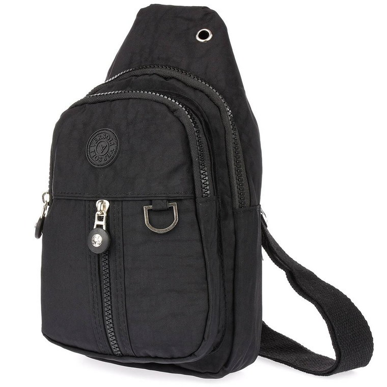 Czarna Saszetka nerka przez ramię plecak torba modna ner-m-37 czarny