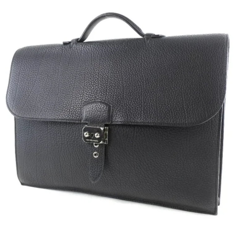 Pre-owned Leather briefcases Hermès Vintage