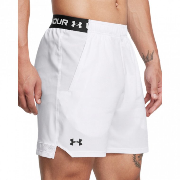 Męskie spodenki treningowe Under Armour UA Vanish Woven 6in Shorts - białe