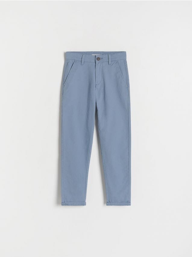 Reserved - Spodnie chino regular fit - granatowy