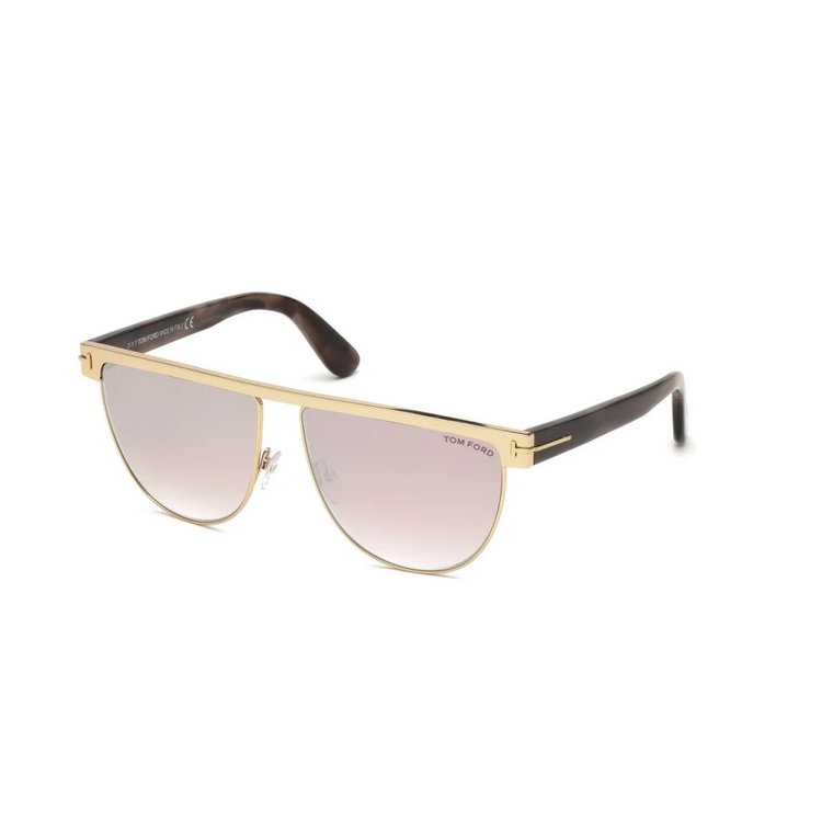 Okulary Stephanie Złoto/Hawana Lustro Tom Ford