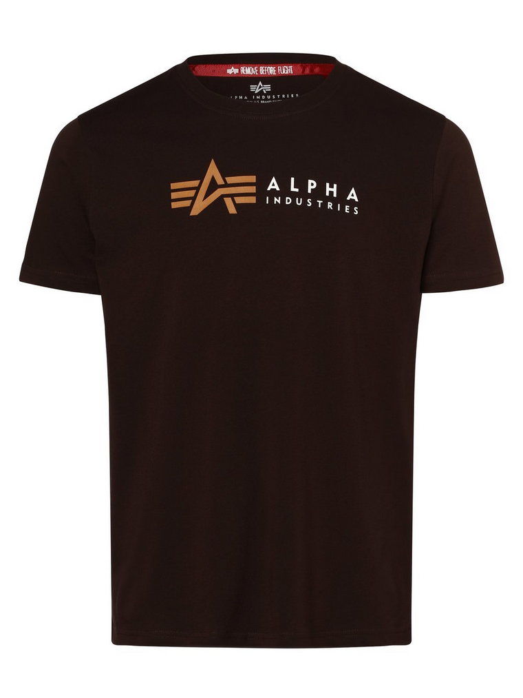 Alpha Industries - T-shirt męski, brązowy
