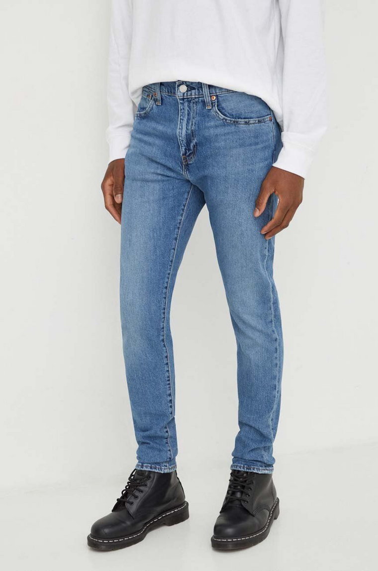 Levi's jeansy 512 SLIM męskie kolor niebieski