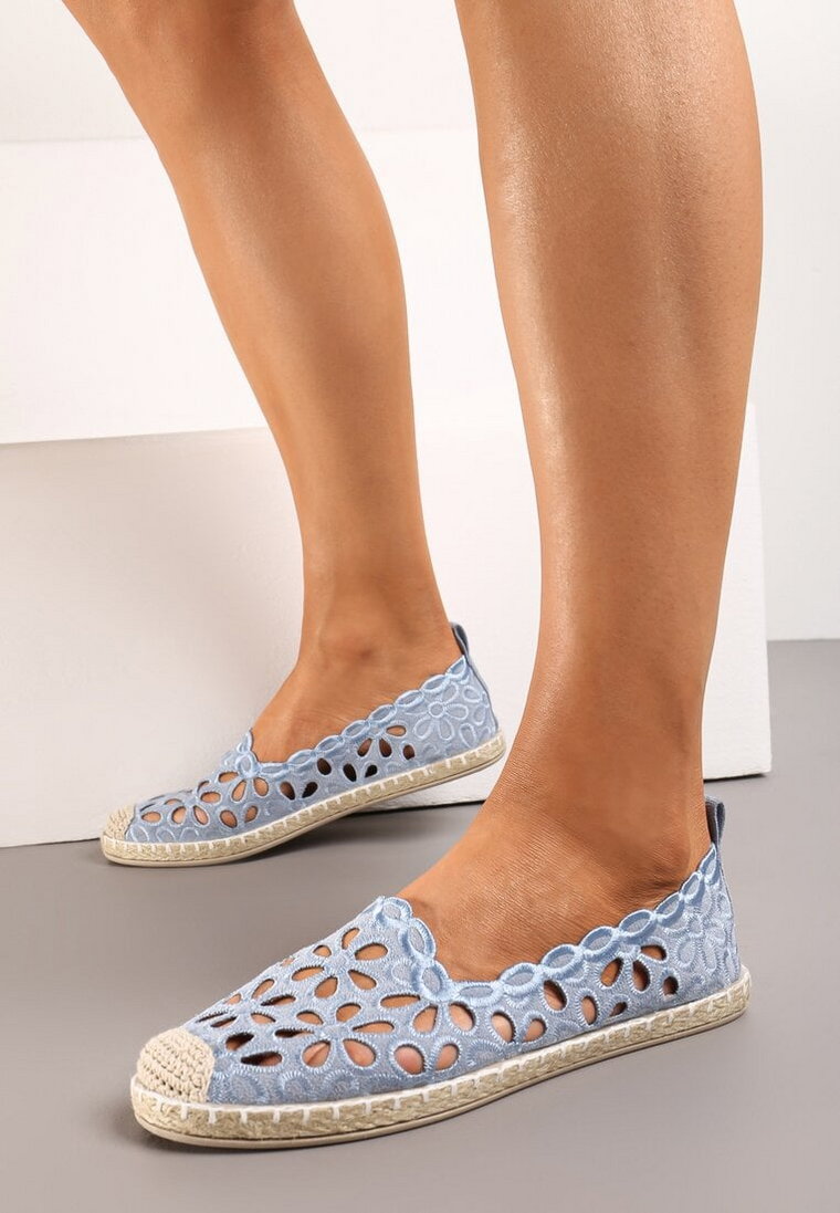 Jasnoniebieskie Espadryle Kasnes