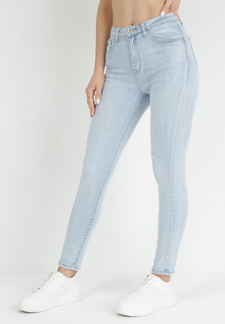 Jasnoniebieskie Jeansy Skinny Kaelahni