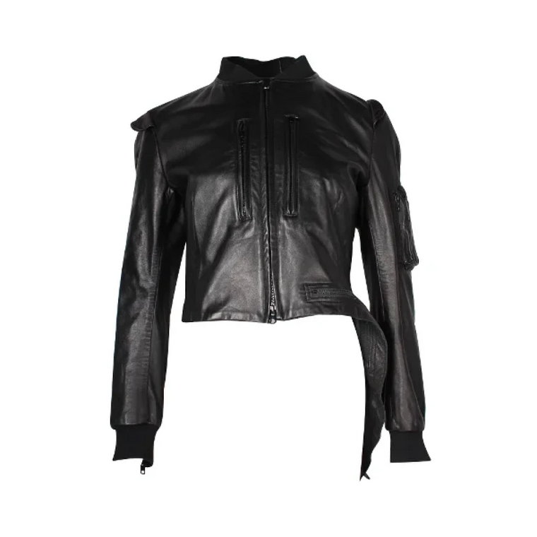 Pre-owned Leather outerwear Yohji Yamamoto Pre-owned