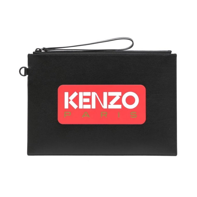Logo-Print Clutch Torba Kenzo