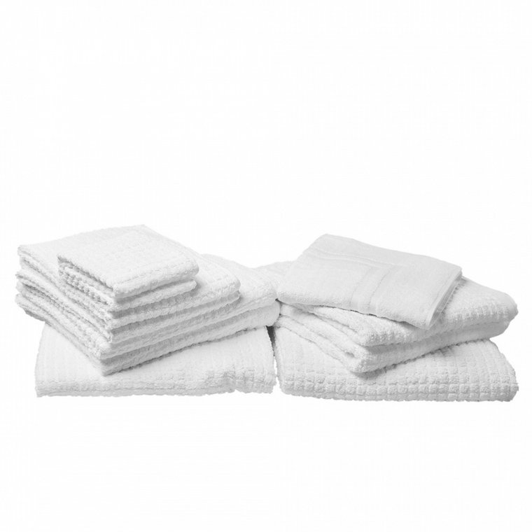Komplet 11 ręczników bawełniany biały ATAI kod: 4251682258531
