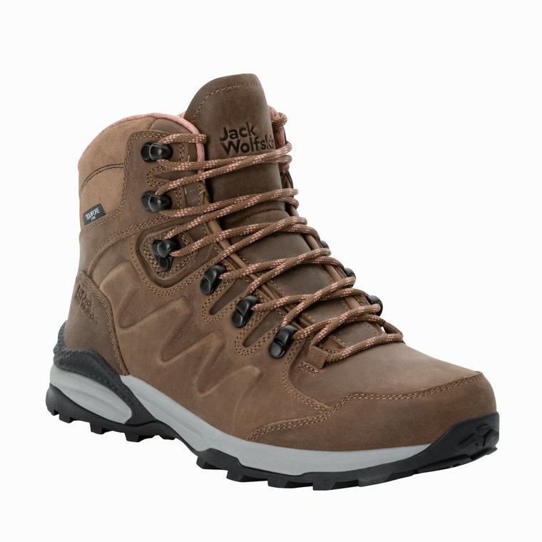 Damskie buty na wędrówki Jack Wolfskin REFUGIO PRIME TEXAPORE MID W fawn - 37,5