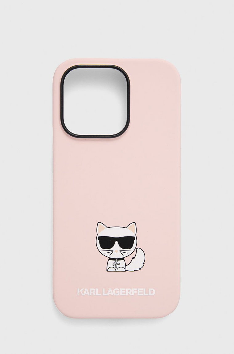 Karl Lagerfeld etui na telefon iPhone 14 Pro 6,1" kolor różowy