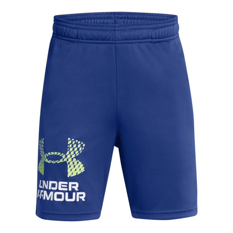 Chłopięce spodenki treningowe Under Armour UA Tech Logo Shorts - niebieskie