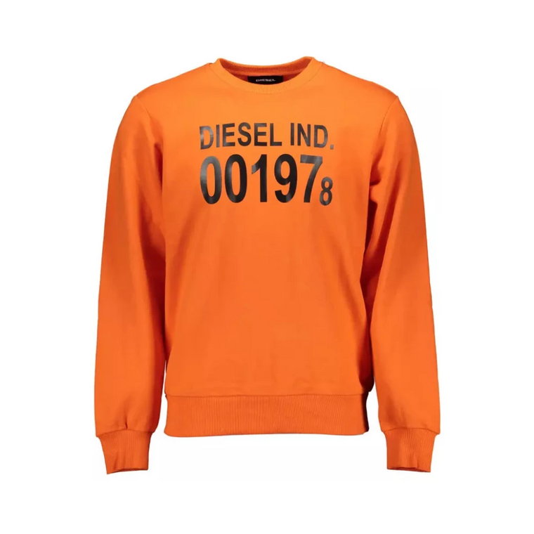 Pomarańczowy Sweter z Bawełny Diesel
