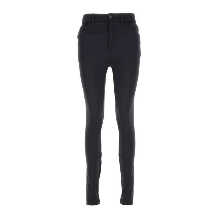 Logo Leggings, Damskie Spodnie Slim-Fit Balenciaga