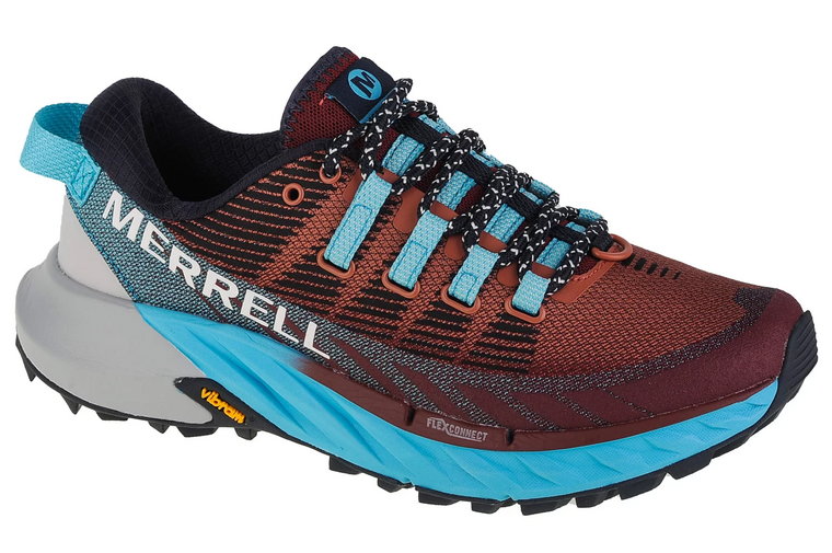 Merrell Agility Peak 4 J067546, Damskie, Bordowe, buty do biegania, tkanina, rozmiar: 37