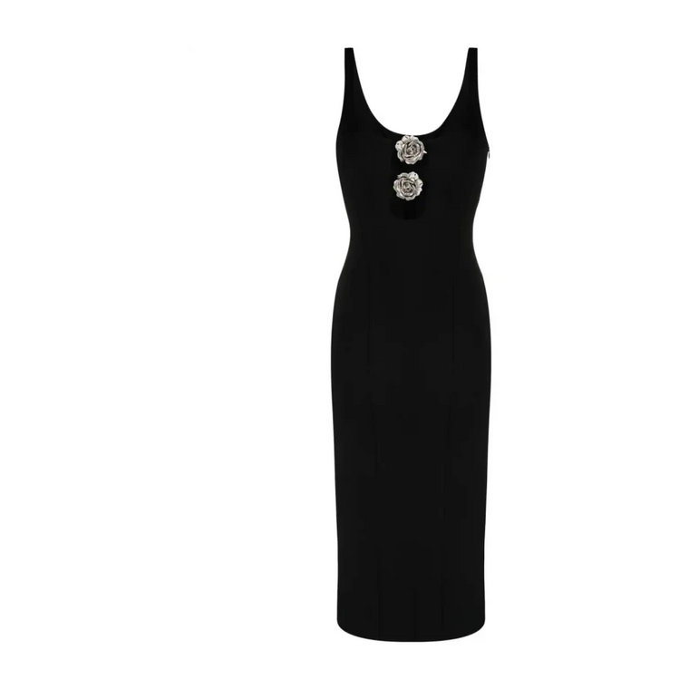 Czarne sukienki dla kobiet Ss24 Blumarine