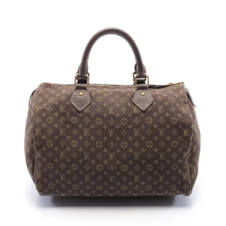 Używana Brązowa Skórzana Torba Speedy Louis Vuitton Vintage