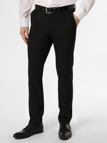 Finshley & Harding - Męskie spodnie od garnituru modułowego  Kalifornia, czarny