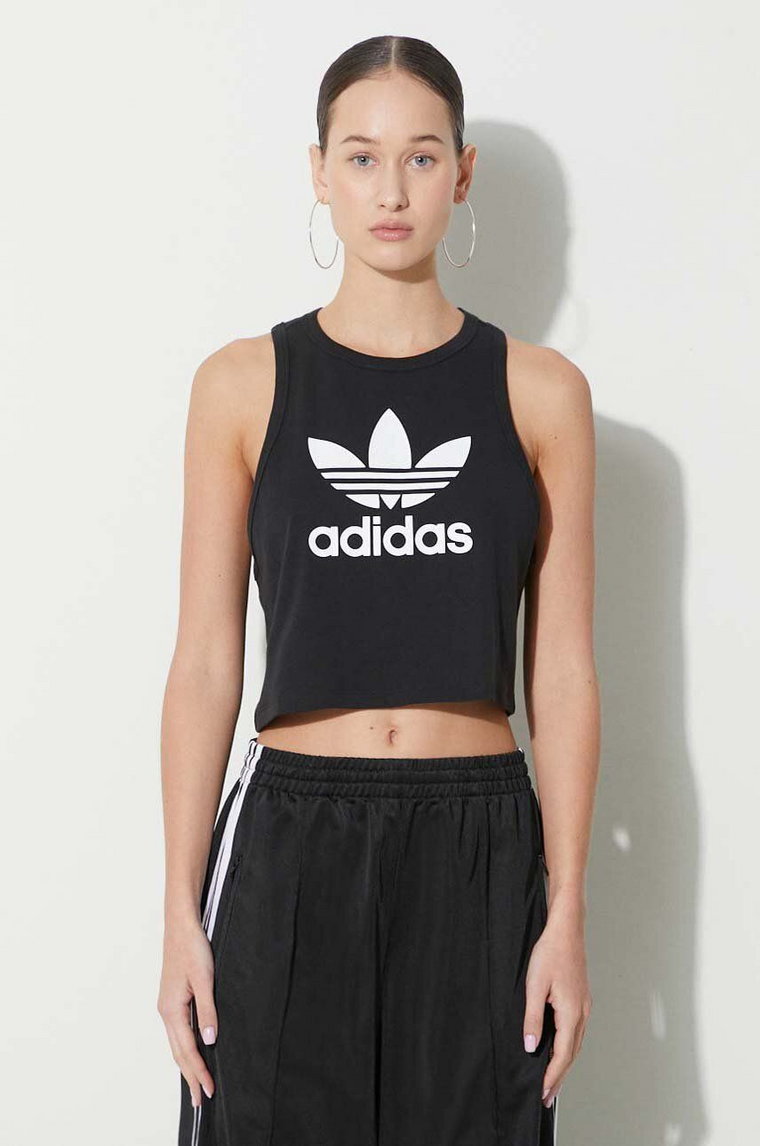 adidas Originals top Trefoil Tank damski kolor czarny IU0067