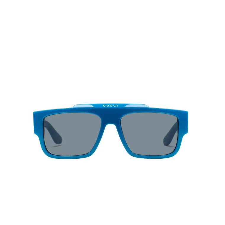 Kwadratowe Niebieskie Okulary Przeciwsłoneczne Gucci