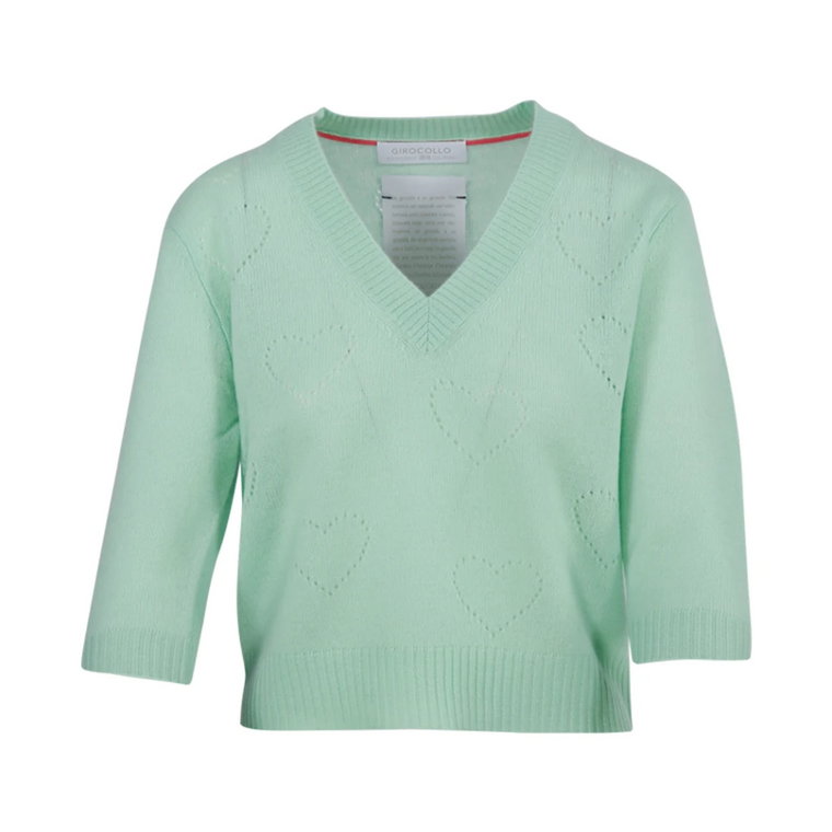 Menta Sweter z Okrągłym Dekoltem Cashmere Company