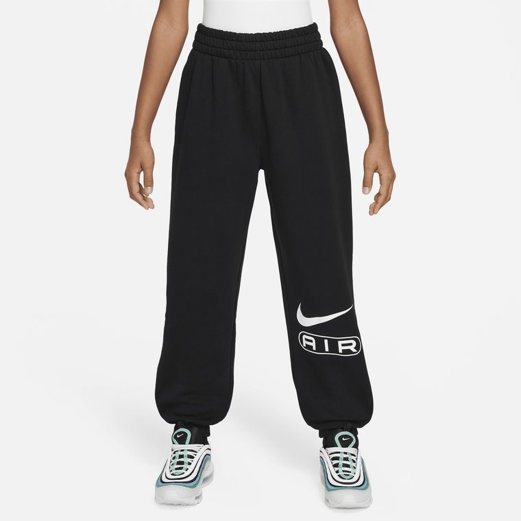 Spodnie z dzianiny dla dużych dzieci (dziewcząt) Nike Air - Fiolet