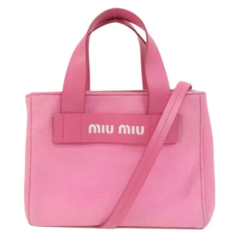 Pre-owned Canvas shoulder-bags Miu Miu Pre-owned