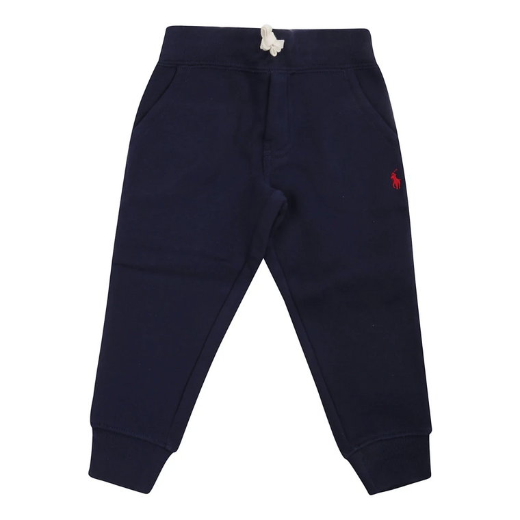 Granatowe Wygodne Spodnie Jogger Ralph Lauren