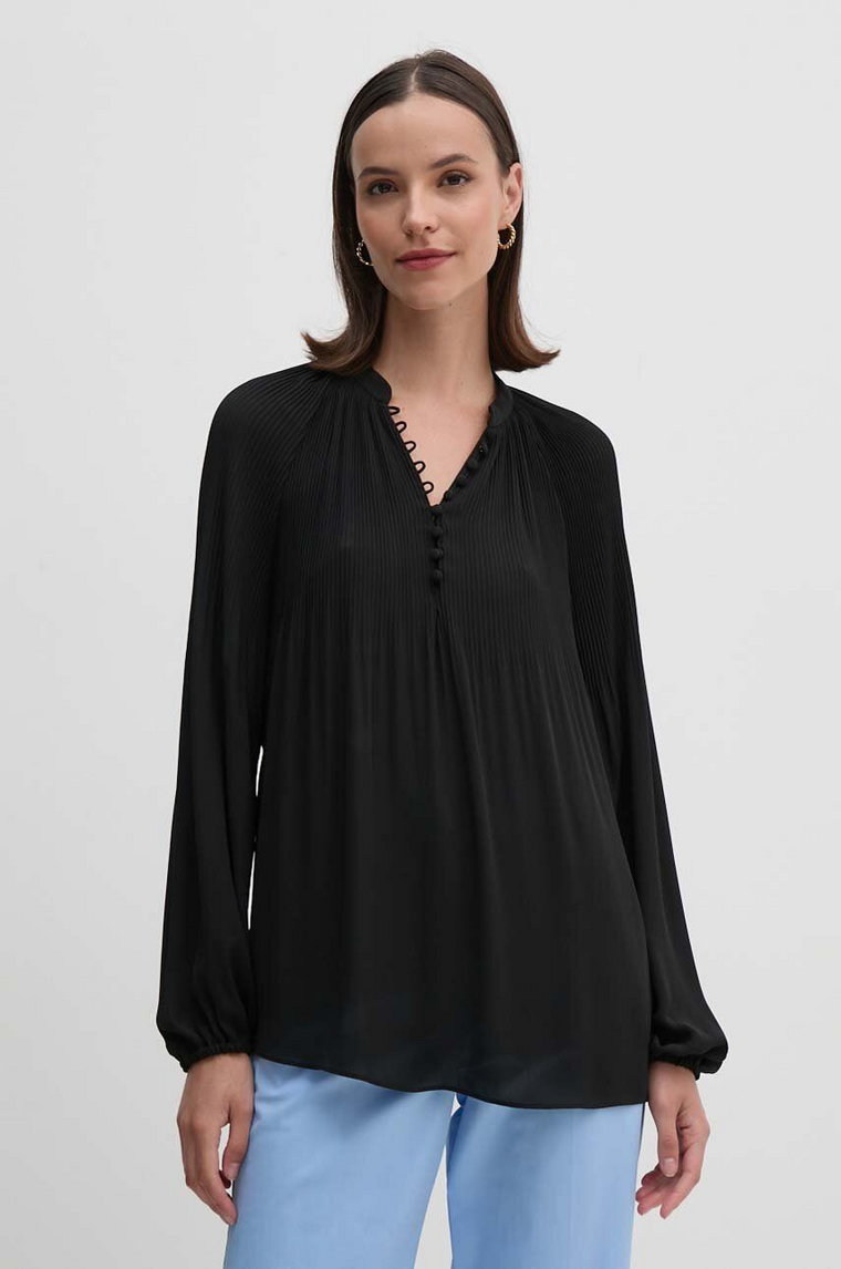 Lauren Ralph Lauren bluzka damska kolor czarny gładka