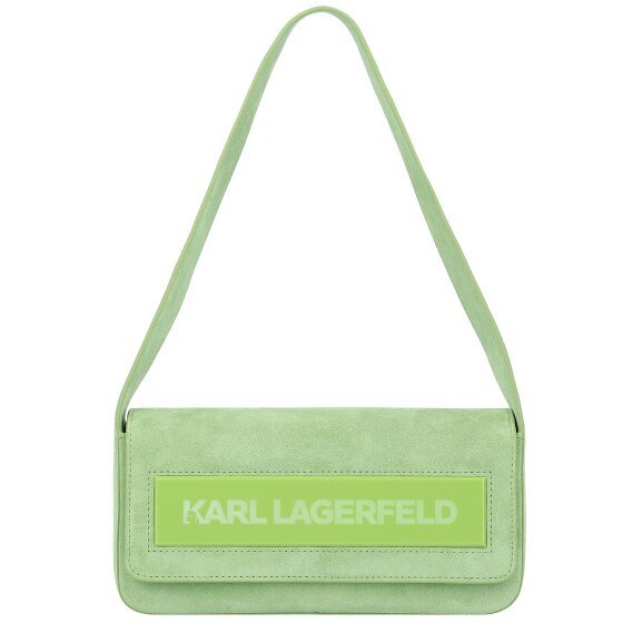 Karl Lagerfeld Essential Torba na ramię Skórzany 24 cm pear green