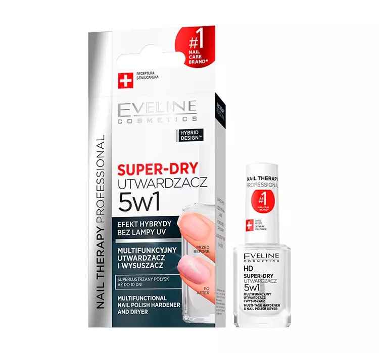 EVELINE SUPER-DRY UTWARDZACZ I WYSUSZACZ DO PAZNOKCI 5W1 12ml