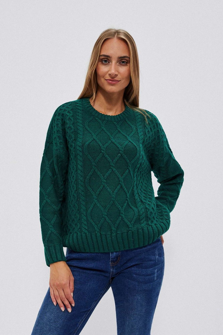 Sweter oversize szmaragdowy