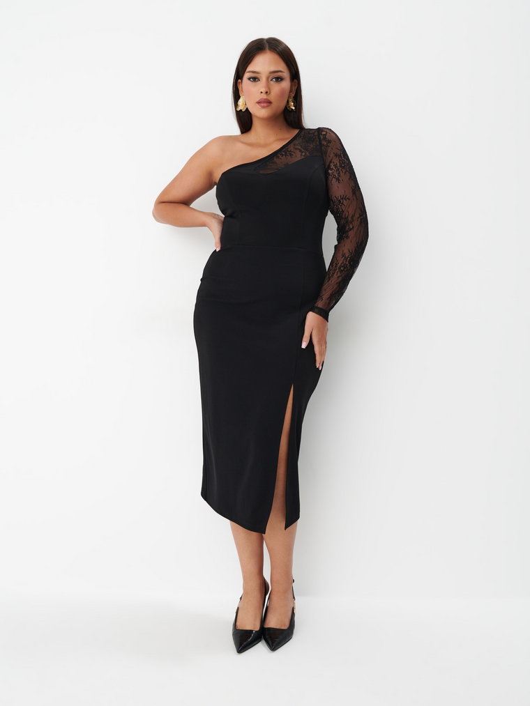 Mohito - Elegancka sukienka midi - czarny
