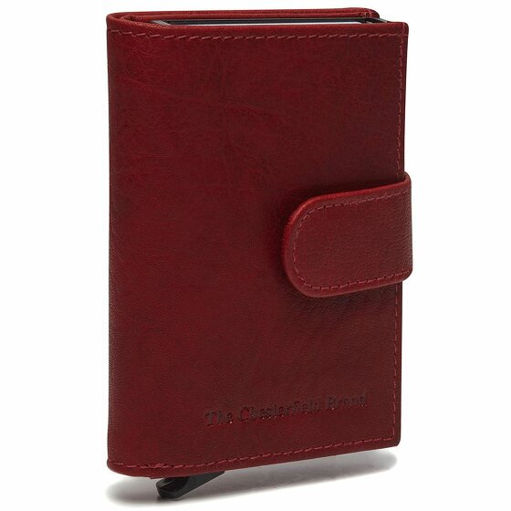 The Chesterfield Brand Hannover Portfel Ochrona RFID Skórzany 7 cm red