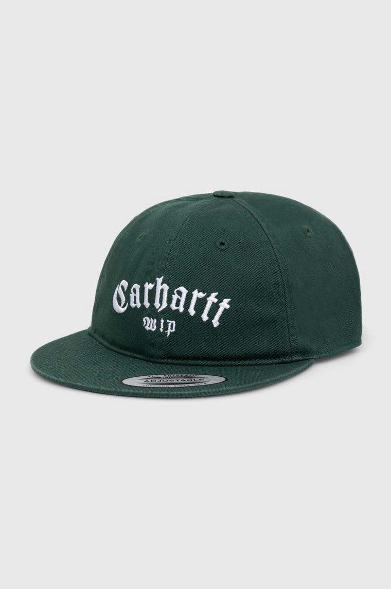 Carhartt WIP czapka z daszkiem Onyx Cap kolor zielony z aplikacją I032899.22VXX