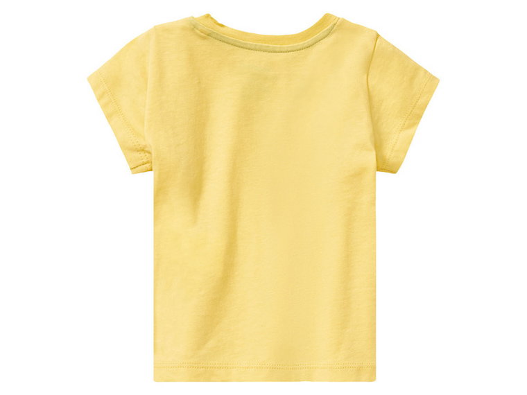 lupilu T-shirty niemowlęce z biobawełny, 3 sztuki (50/56, Granatowy, paski/zielony/żółty)