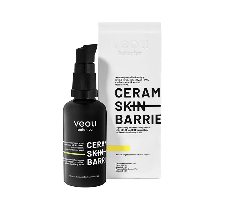 VEOLI BOTANICA CERAMIDE SKIN BARRIER REGENERUJĄCO-ODBUDOWUJĄCY KREM DO TWARZY 40ML