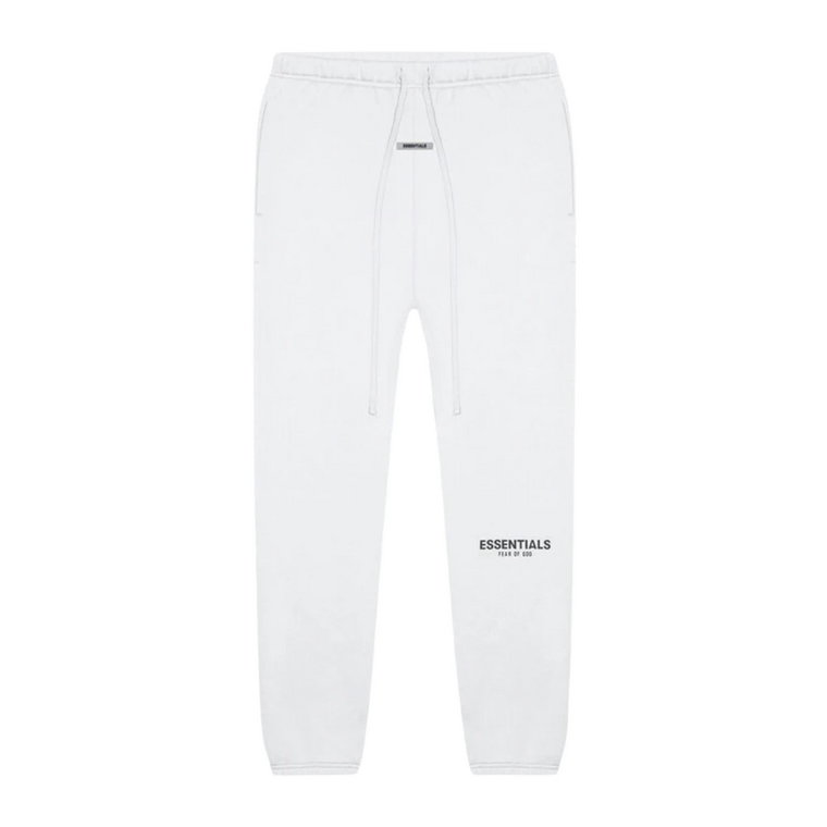 Białe Essentials Sweatpants Limitowana Edycja Fear Of God