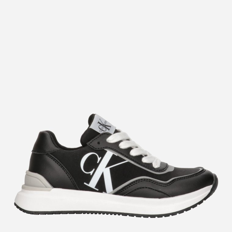 Buty sportowe chłopięce Calvin Klein Jeans Low Cut Lace-Up Sneaker V3X9-80892-1695999 37 Czarne (8052578526477). Buty sportowe chłopięce