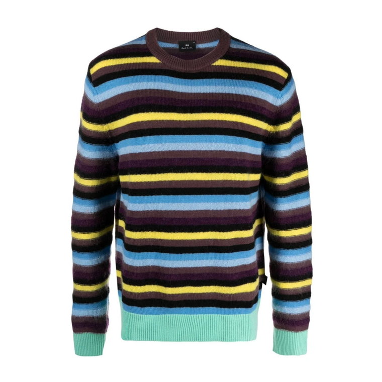 Kolorowy Sweter w Paski PS By Paul Smith