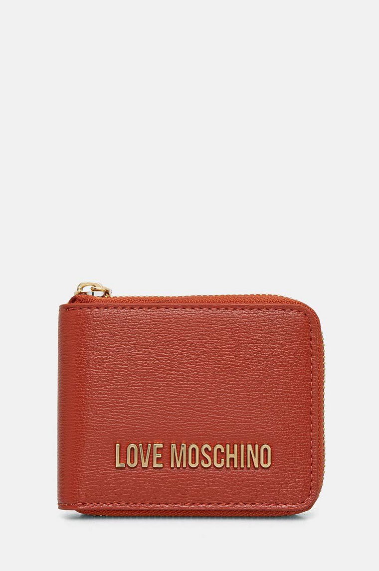 Love Moschino portfel damski kolor pomarańczowy JC5639PP1LLD0000