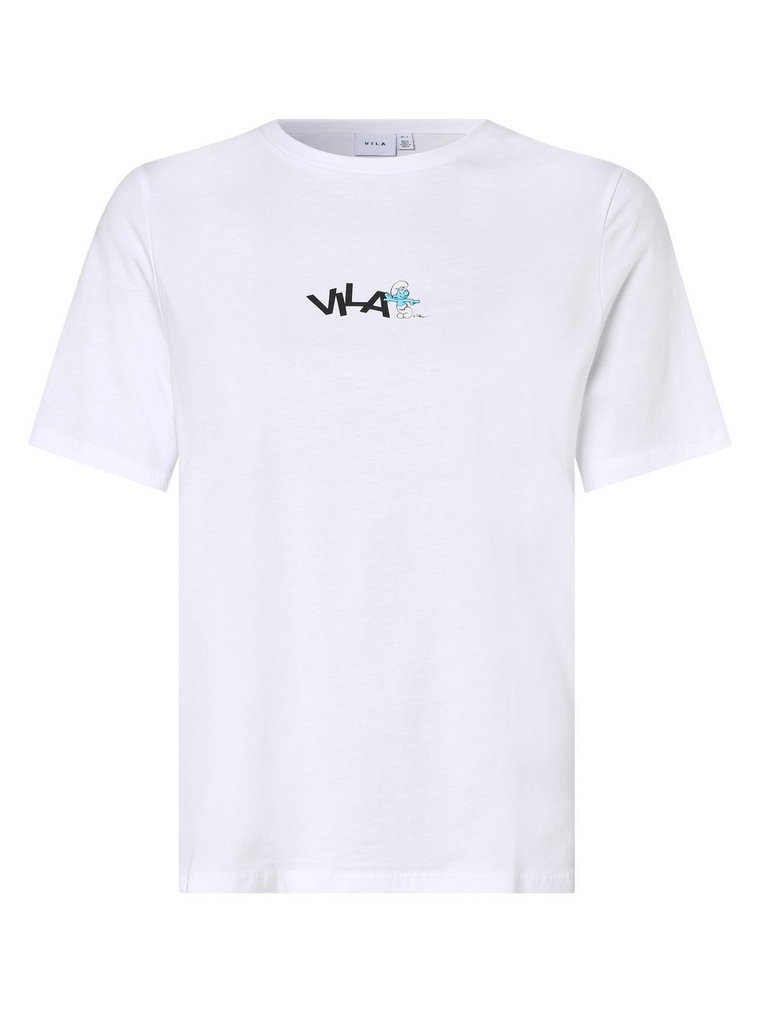 Vila - T-shirt damski  VISmurfy Lina, biały