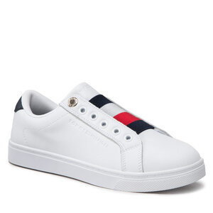 Sneakersy Tommy hilfiger - Essential Slip On Sneaker FW0FW06904 White YBR