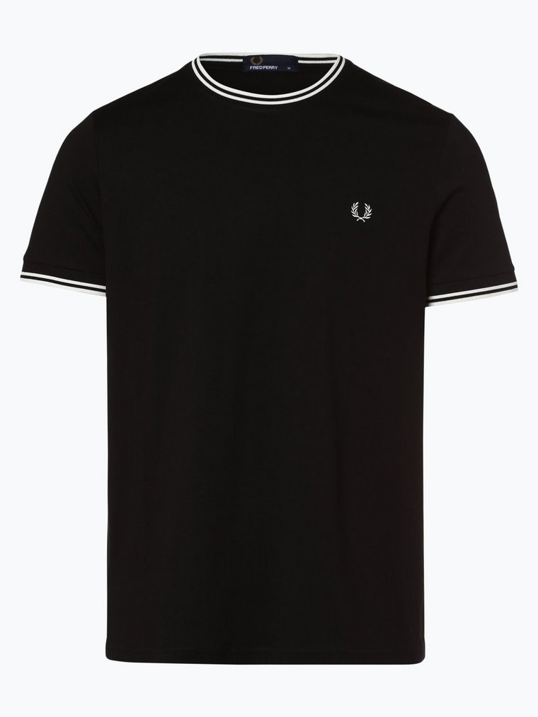 Fred Perry - T-shirt męski, czarny